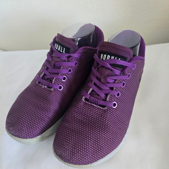 Nobull Supre Fabric Trainer Shoes Sneakers Purple Womens Size 8 Gym Crossfit - Picture 7 of 10